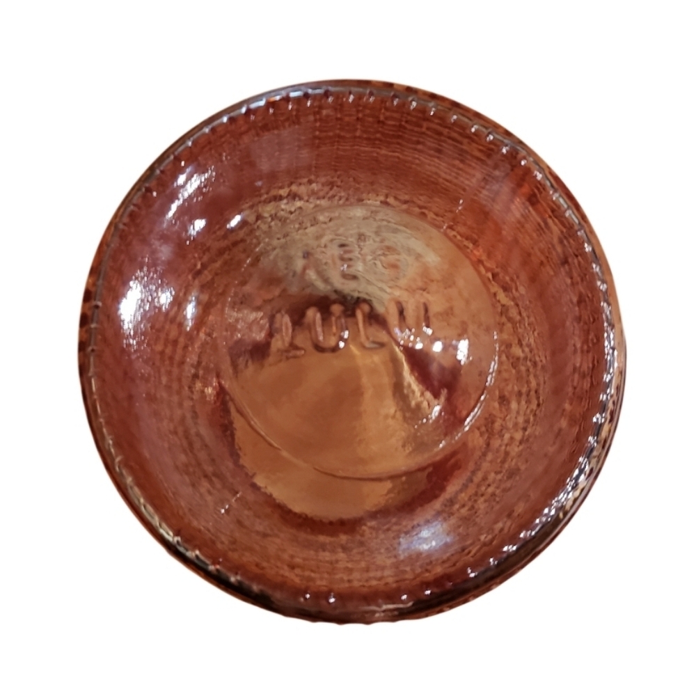 Glass Vase 7" Amber Brown - Picture 3 of 3